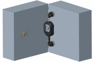 2-axis angled crack monitoring with electronic crackmeter