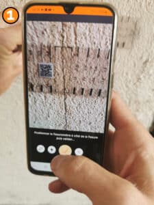 Step 1: starting the crack analysis in the Saugnac app