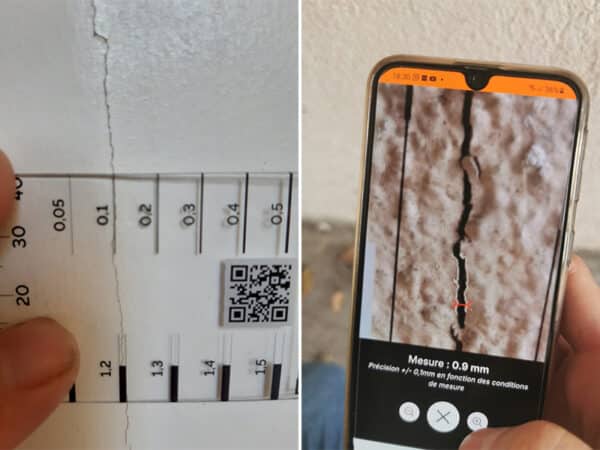 Saugnac enhanced crack ruler