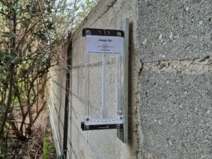 G5+ removable inclinometer in perpendicular position