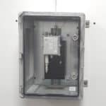 R20 wireless extensometer in its protective enclosure