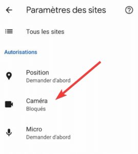 Chrome app settings