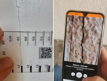 Saugnac enhanced crack ruler