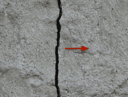 crack monitoring on 1 axis